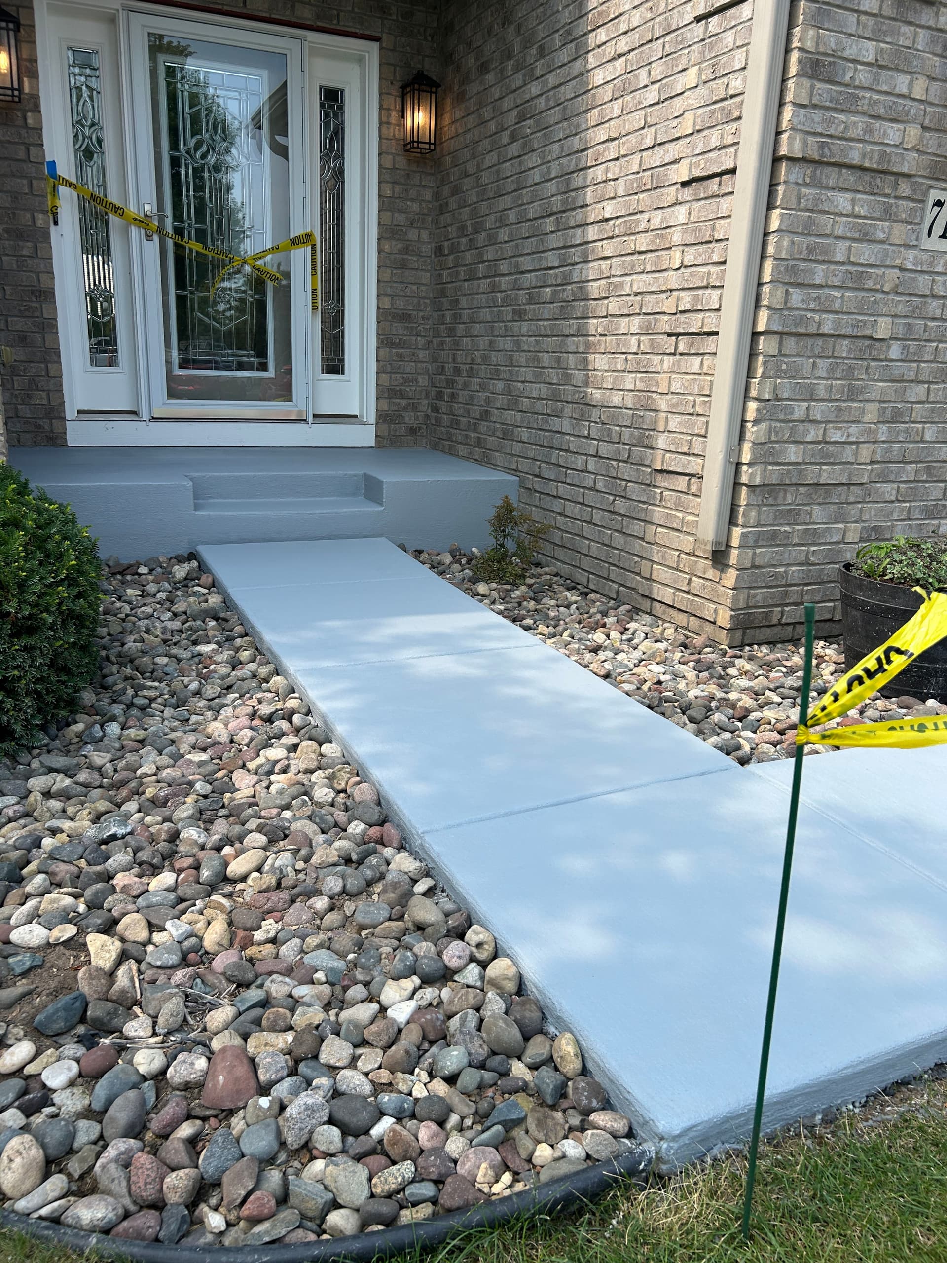 Spalled Walkway Gets a Fresh Concrete Resurfacing