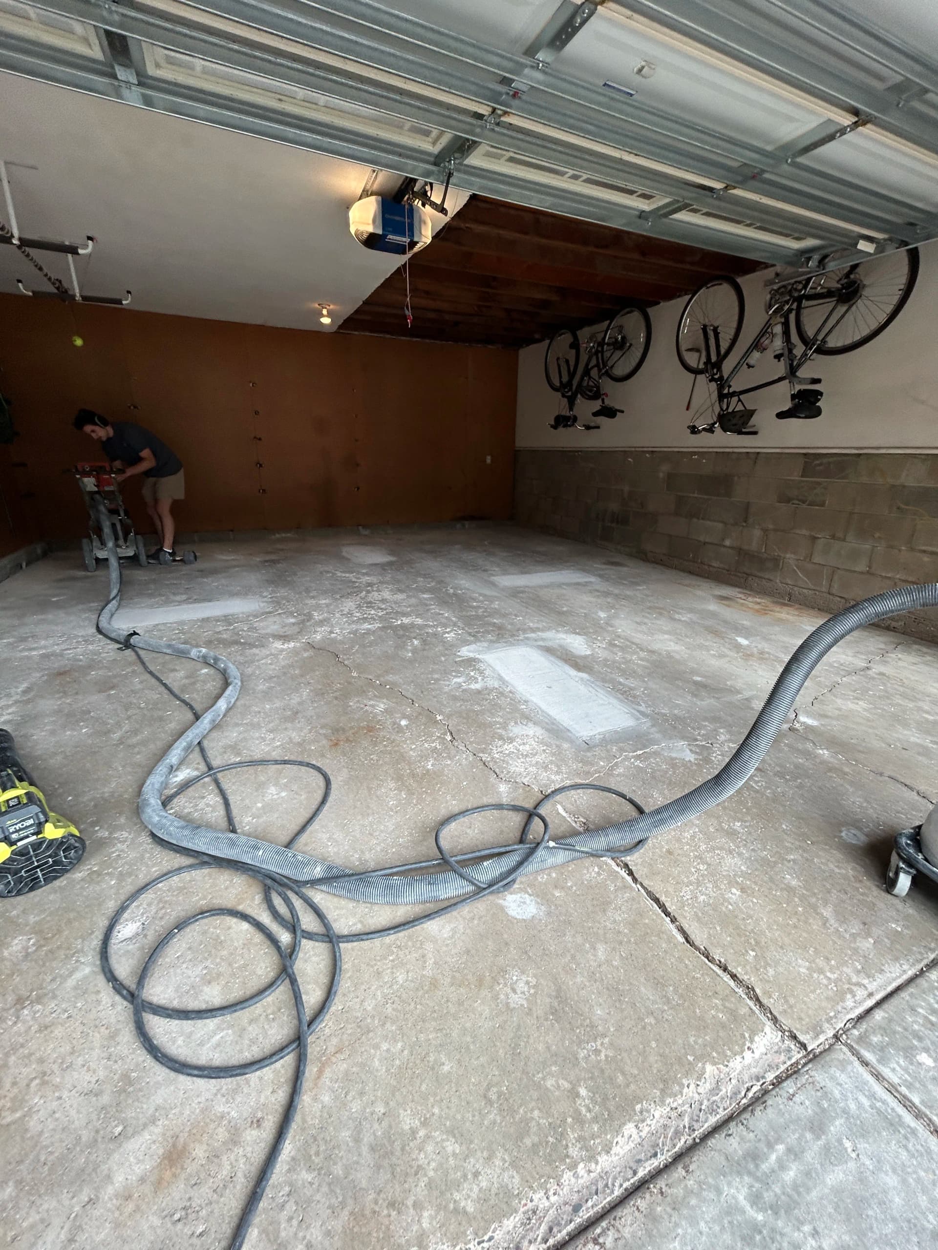 Worn Out Garage Floor Gets a Full Flake Polyurea Coating