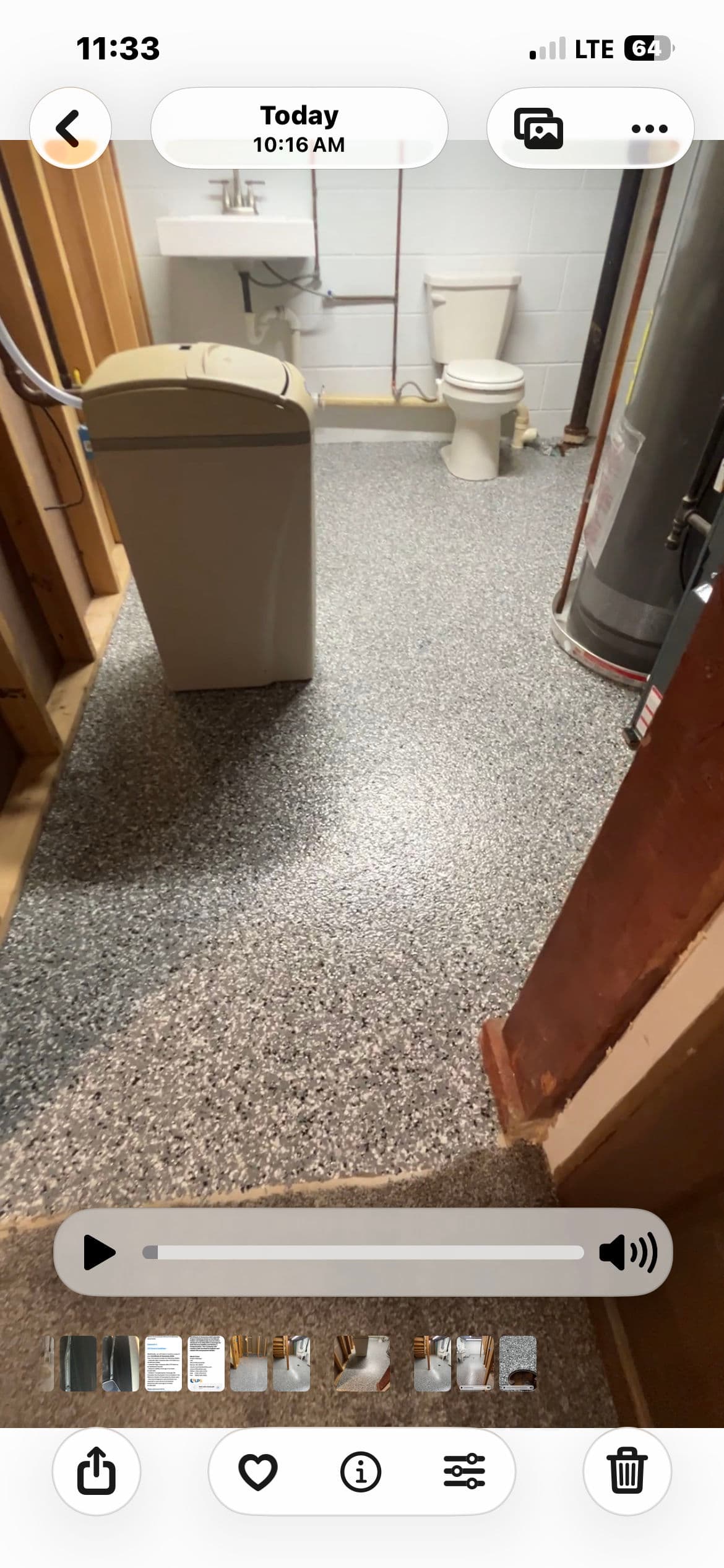 Gallery photos for Full Flake Epoxy on a Basement Floor That Needed It Bad: Image #5