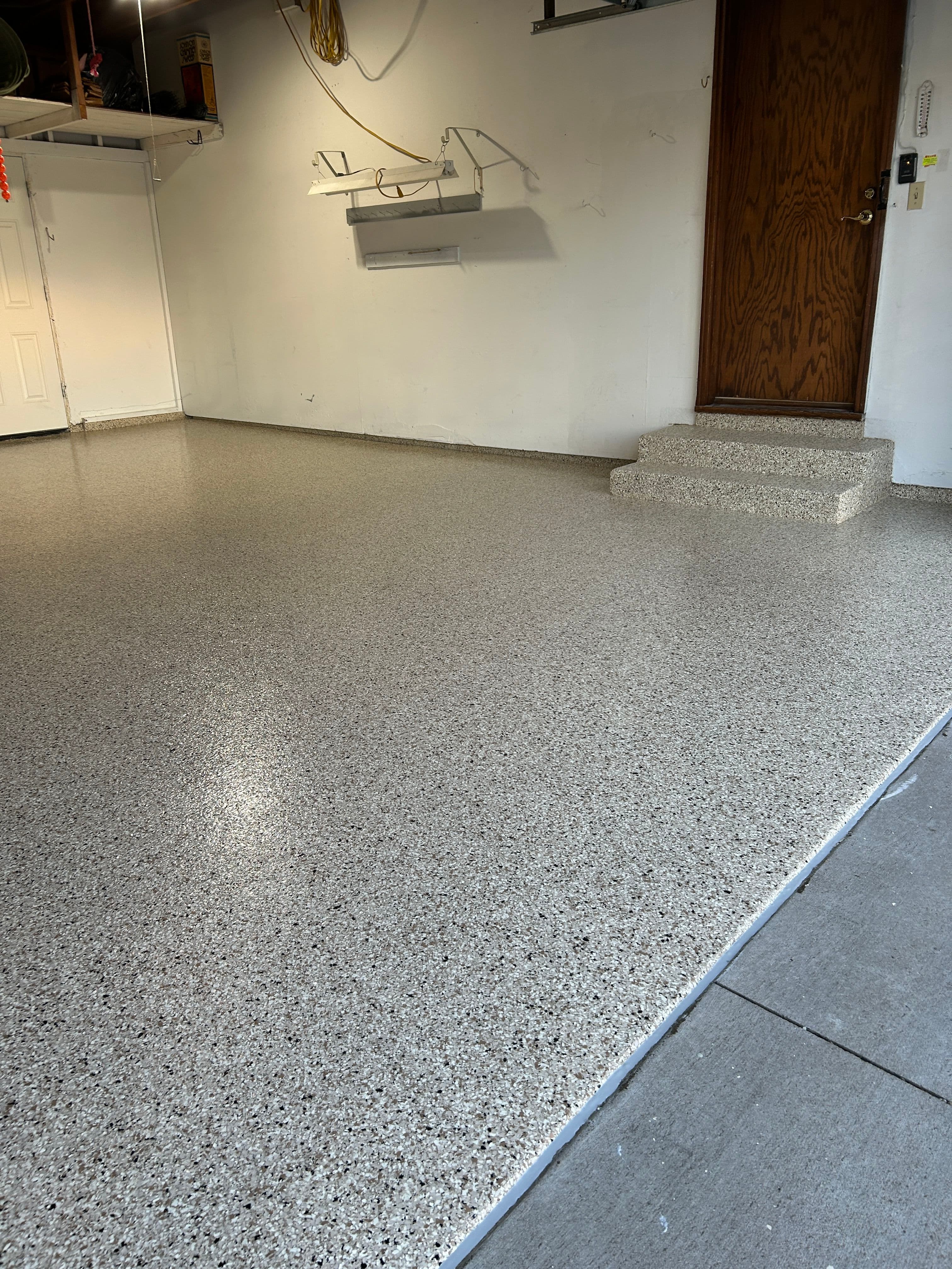 Project Garage Floor Done Right with Shoreline Flake Epoxy image