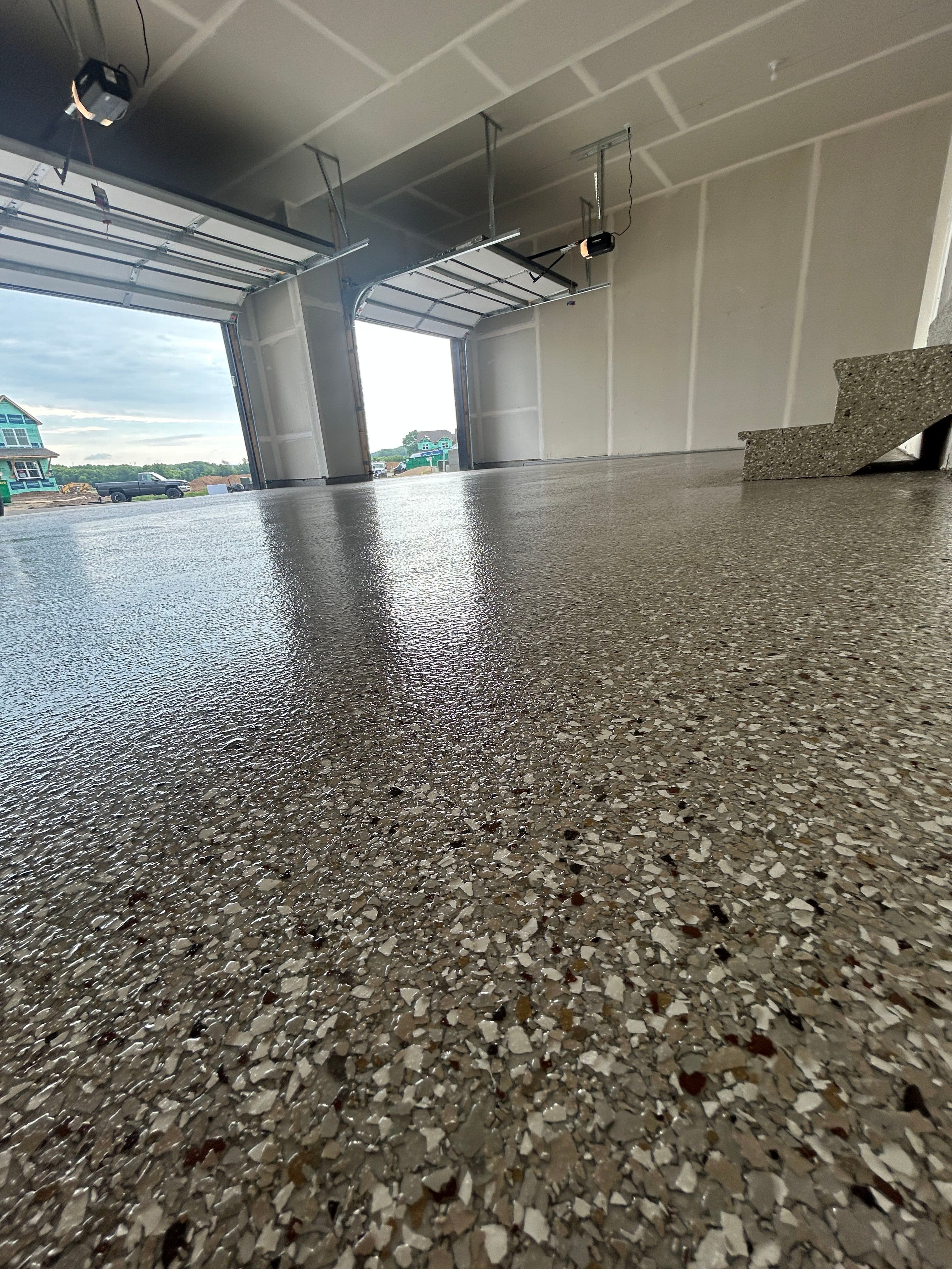Project Full Flake Epoxy Garage Floor That's Built to Take a Beating image