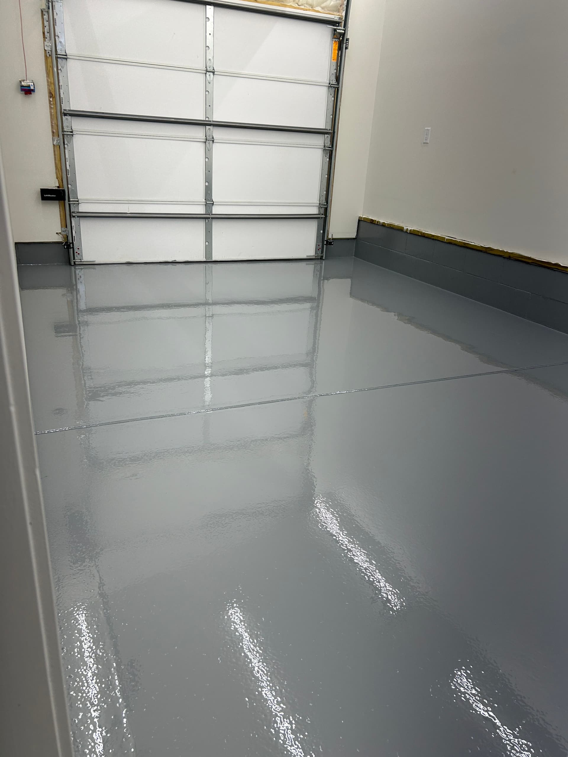Gallery photos for Garage Floor Transformation with Our Polyaspartic Top Coat: Image #1