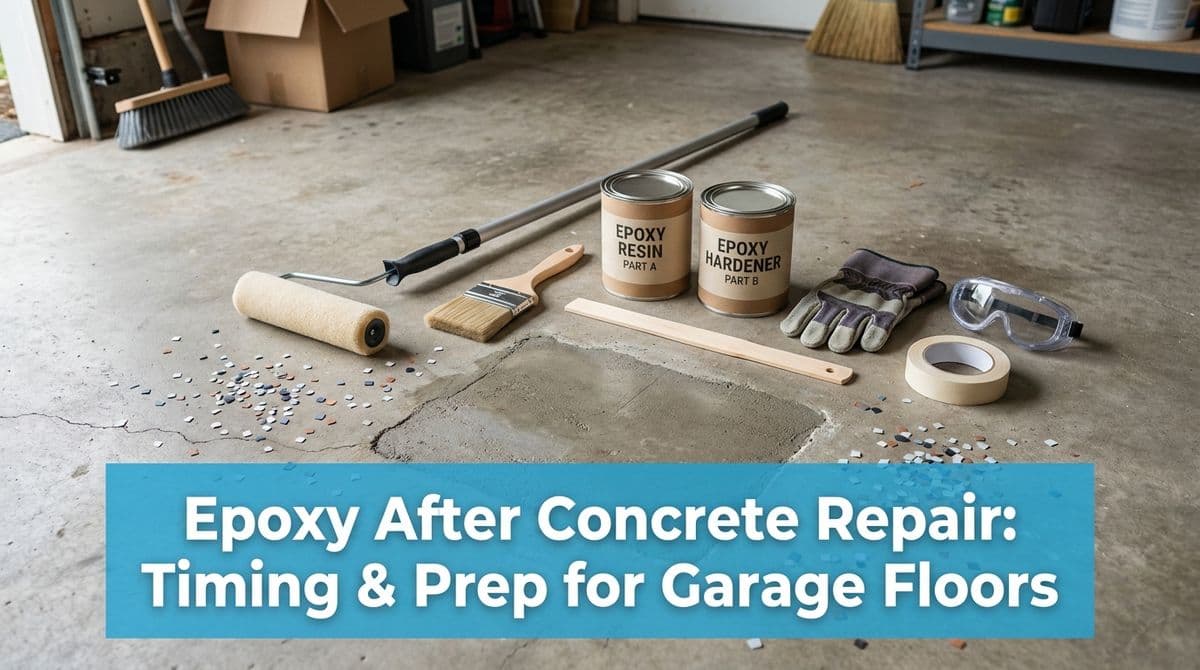 Epoxy After Concrete Repair: Timing & Prep for Garage Floors image